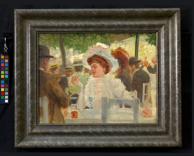 Prater Scene (in a Tavern) by Josef Engelhart