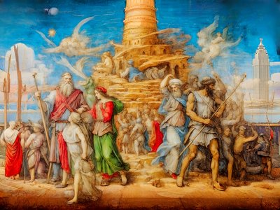 Tower of Babel by Josef Johann Michel