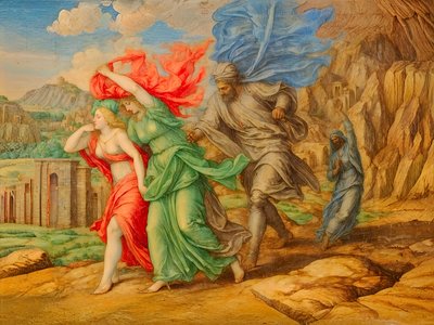 Fleeing Sodom and Gomorrah by Josef Johann Michel