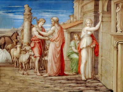 Jacob Works for Laban by Josef Johann Michel