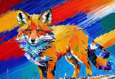 Animals Fox 1 by Josef Johann Michel