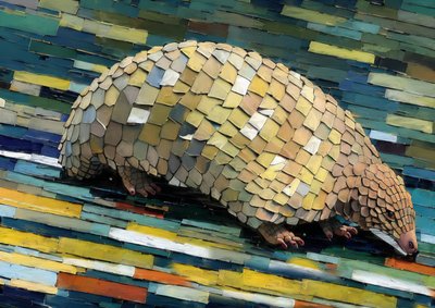 Animals: Pangolin 2 by Josef Johann Michel