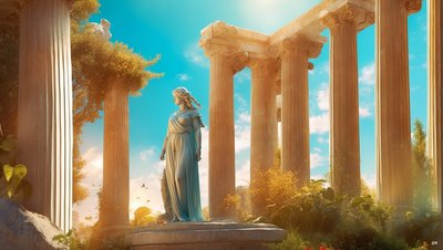 Dreamcore Ancient Greek World 04 by Josef Johann Michel
