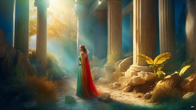 Dreamcore Ancient Greek World 05 by Josef Johann Michel