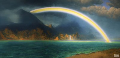 JJM Recreates Bierstadt-A: Rainbow over Jenny Lake by Josef Johann Michel