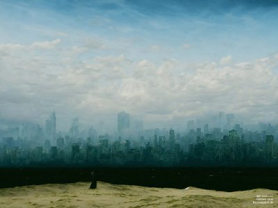 JJM Recreates Friedrich-C-D: The Monk by the Sea (Before the City) by Josef Johann Michel
