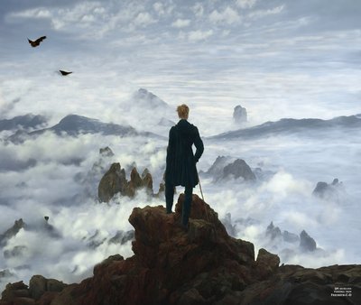JJM Recreates Friedrich-C-D: Wanderer above the Sea of Fog (Panorama) by Josef Johann Michel