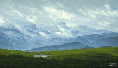 JJM Recreates Friedrich-C-D: Drifting Clouds (Alpine Panorama) by Josef Johann Michel