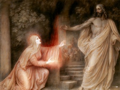 Jesus Said to Her - Do Not Hold On to Me 02 by Josef Johann Michel