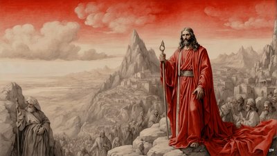 Jesus Shown All the Kingdoms of the World by the Devil - Worship Me 01 by Josef Johann Michel