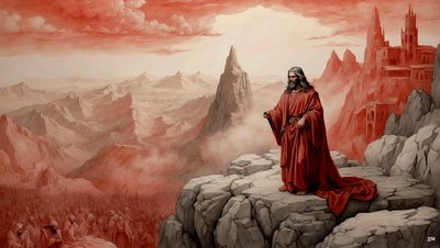 Jesus Shown All the Kingdoms of the World by the Devil - Worship Me 02 by Josef Johann Michel
