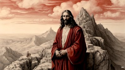 Jesus Shown All the Kingdoms of the World by the Devil - Worship Me 03 by Josef Johann Michel