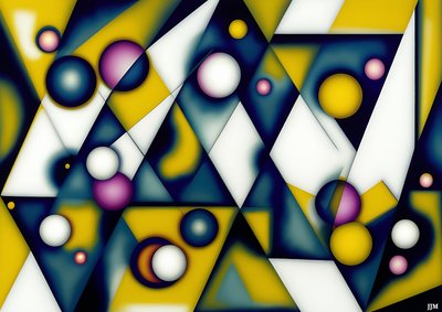 Abstract: Spheres+Triangles 2 by Josef Johann Michel