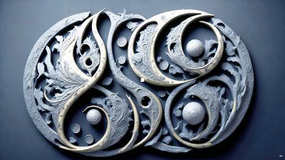 Encaustic Feng Shui Concept of Yin and Yang 03 by Josef Johann Michel