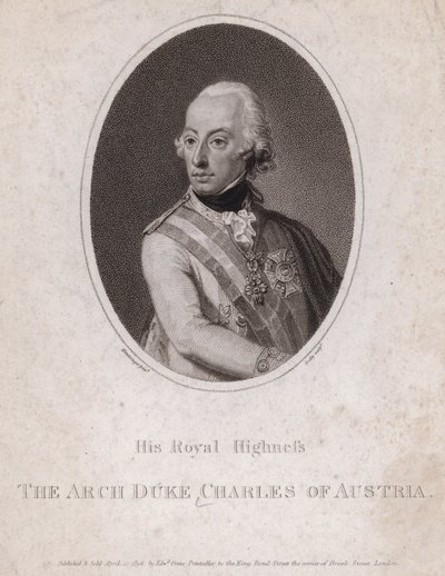Archduke Charles, Duke of Teschen, Austrian soldier by Josef Kreutzinger