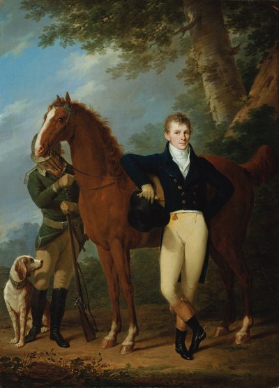 The Bell Founder Johann Caspar Hofbauer with Horse and Hunter by Josef Kreutzinger