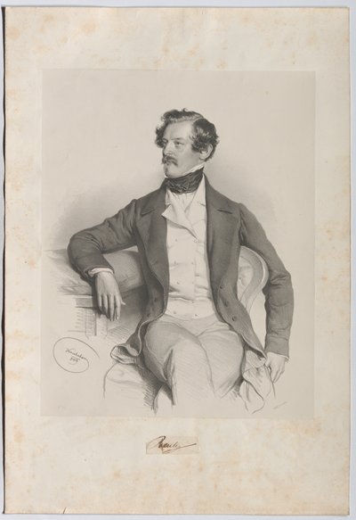 Alexander Freiherr von Bach (1813-1893), Jurist, Politician by Josef Kriehuber