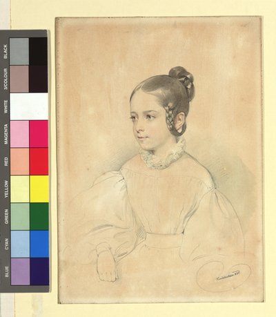Emilie Kriehuber, Daughter of Josef Kriehuber (?) by Josef Kriehuber