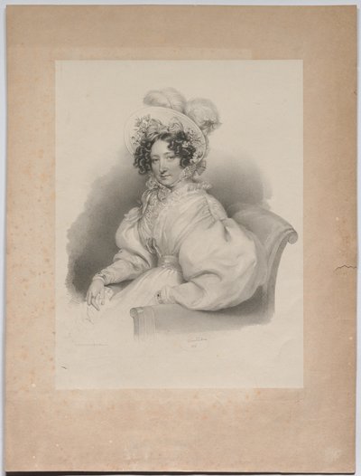 Gabrielle Auersperg, née Lobkowitz by Josef Kriehuber