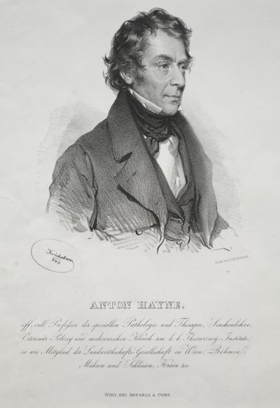 Portrait of Dr. Anton Hayne by Josef Kriehuber