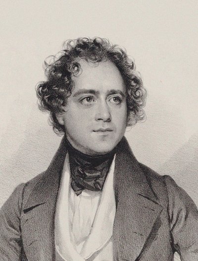 Portrait of the Composer Johann Vesque von Püttlingen, 1838 by Josef Kriehuber