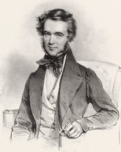 Portrait of the Violinist and Composer Karol Lipinski by Josef Kriehuber
