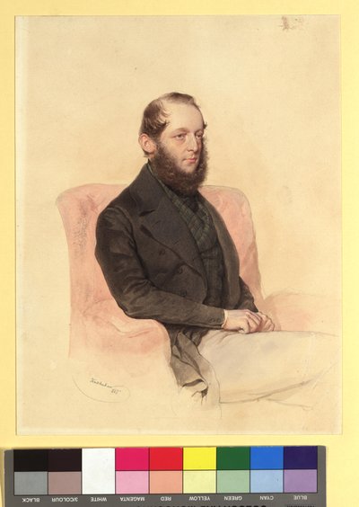 Wilhelm Clemens Count Westphalen zu Fürstenberg (1818-1883) by Josef Kriehuber