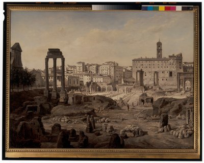 A View of the Forum in Rome by Josef Langl