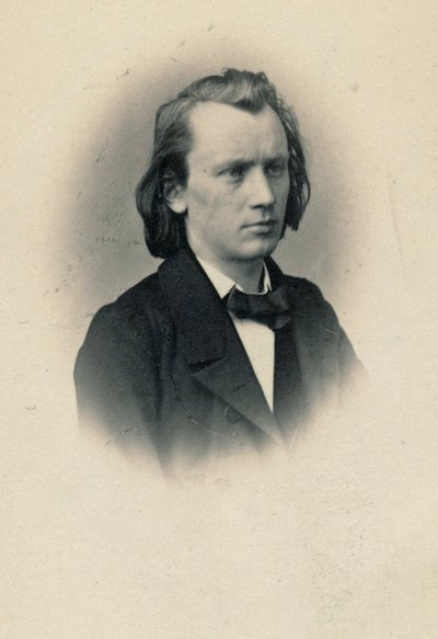 Portrait of the Composer Johannes Brahms by Josef Löwy