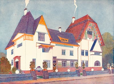 House at Darmstadt, designed by Professor Joseph Olbrich by Josef Maria Olbrich