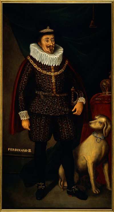 Portrait of Ferdinand II of Austria by Josef and Mayrhofer Friedrich Kiss