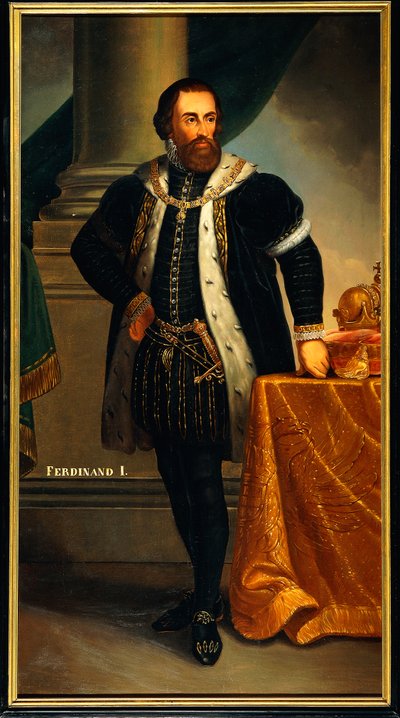 Portrait of Ferdinand I of Habsburg by Josef and Mayrhofer Friedrich Kiss