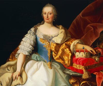 Portrait of Maria Theresa of Austria by Josef and Mayrhofer Friedrich Kiss