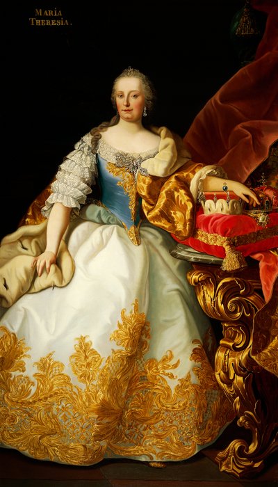 Portrait of Maria Theresa of Austria by Josef and Mayrhofer Friedrich Kiss