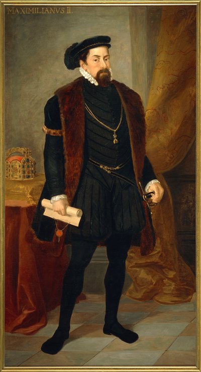 Portrait of Maximilian II of Austria by Josef and Mayrhofer Friedrich Kiss
