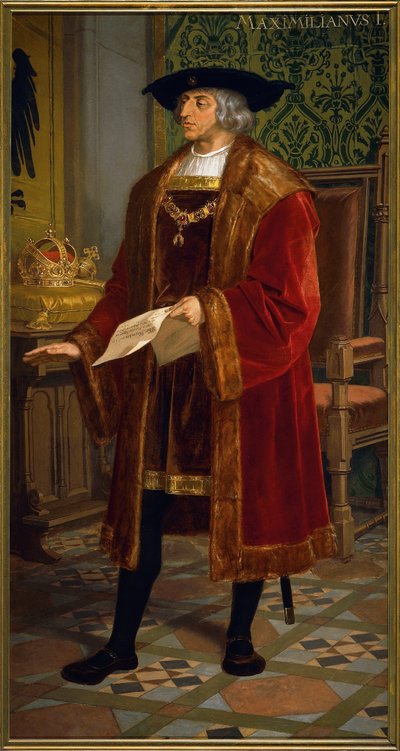 Portrait of Maximilian I of Austria by Josef and Mayrhofer Friedrich Kiss