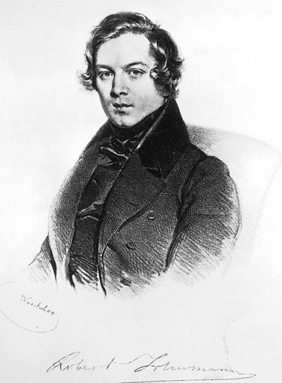 Portrait of Robert Alexander Schumann by Josef Nikolaus Kriehuber