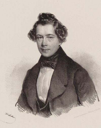 Portrait of the Composer Joseph Lanner 1801-1843, 1830 by Josef Nikolaus Kriehuber