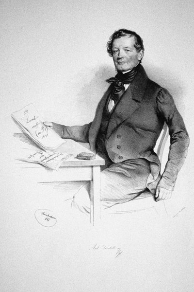 Portrait of the Composer Anton Diabelli, 1841 by Josef Nikolaus Kriehuber