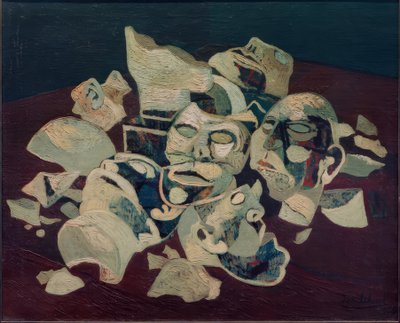 Shattered Busts by Josef Scharl