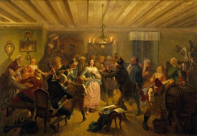 The Concert at Tre Byttor by Josef Wilhelm Wallander