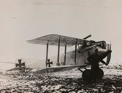 Austrian plane (b/w photo) by Josef Zohles