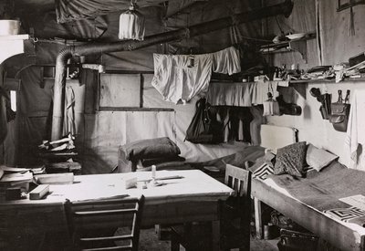 Album: My World War Memories of the South-Western Front in Carinthia, Italy, Trentino-Alto Adige 31/03/1915-12/11/1918: Housing Officers (b/w photo) by Josef Zohles