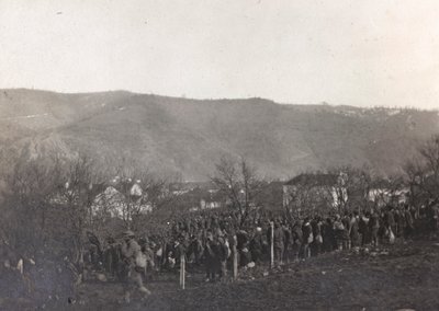 Album: My World War Memories of the South-Western Front in Carinthia, Italy, Trentino-Alto Adige 31/03/1915-12/11/1918: Prisoners (b/w photo) by Josef Zohles