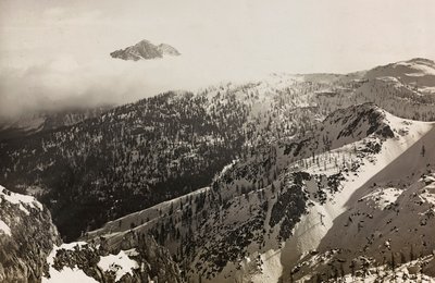 Album: My World War Memories of the South-Western Front in Carinthia, Italy, Trentino-Alto Adige 31/03/1915-12/11/1918: View of the Alps (b/w photo) by Josef Zohles
