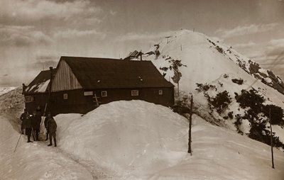 Album: My World War Memories of the South-Western Front in Carinthia, Italy, Trentino-Alto Adige 31/03/1915-12/11/1918: Military Barrack (b/w photo) by Josef Zohles