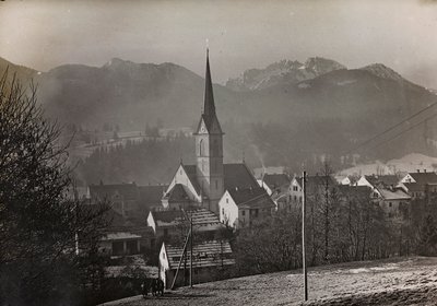 Album: My World War Memories of the South-Western Front in Carinthia, Italy, Trentino-Alto Adige 31/03/1915-12/11/1918: View of Hermagor-Pressegger (b/w photo) by Josef Zohles