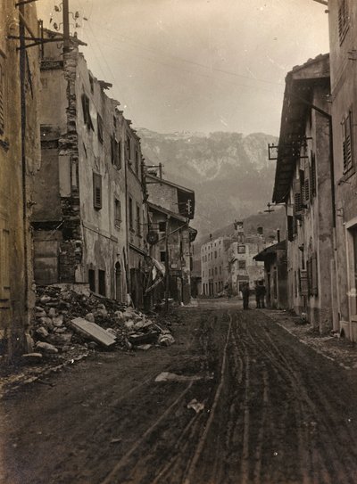 Rubble in Pontebba by Josef Zohles