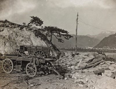 Military Tank on the Taglia by Josef Zohles