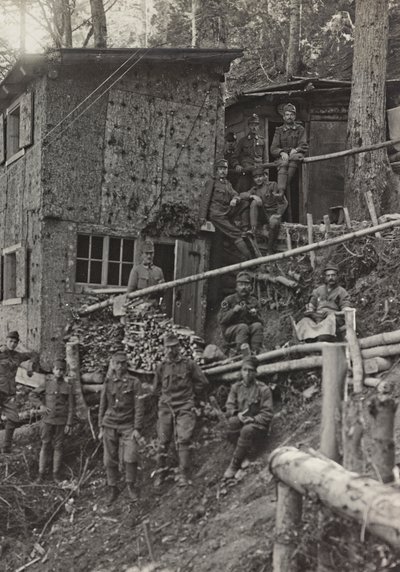 Album "Meine weltkriegs - Erinnerungen South-West Front (Carinthia, Italy, South Tyrol) 31/03/1915-12/11/1918 - Josef Zohles Wien": military camp by Josef Zohles